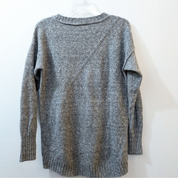 Calvin Klein Sweater Gray Knit Raglan Sleeve Round Neck Pullover Women's Small - Picture 8 of 9